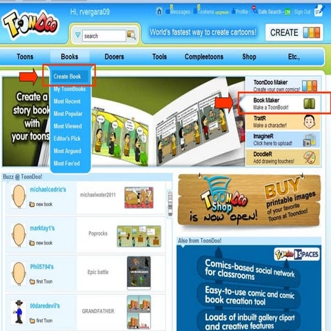 Crear Book con ToonDoo