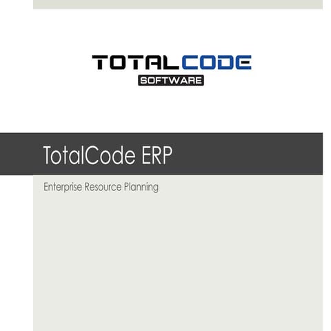 Presentación TOTALCODE ERP Omnichannel solution