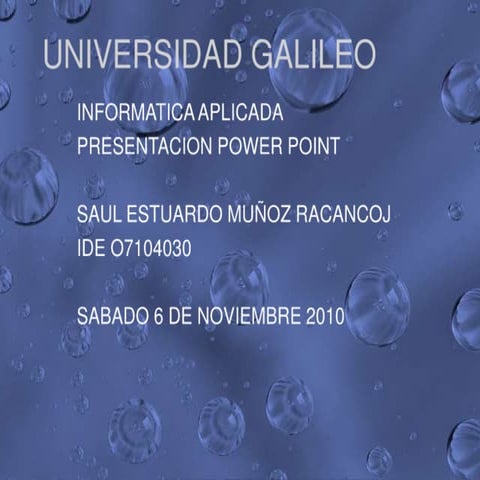 Presentacion tres menu