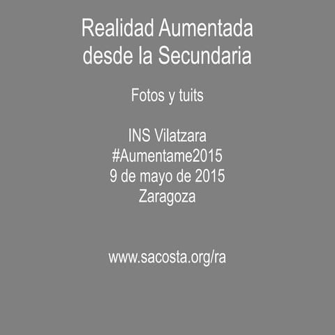 Realidad aumentada 2015 + Twitter