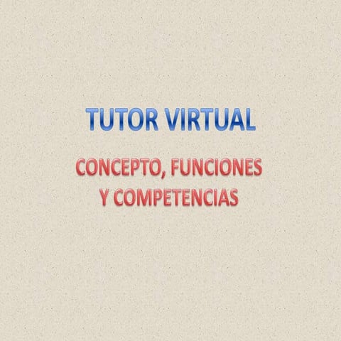 Presentacion Tutor Virtual