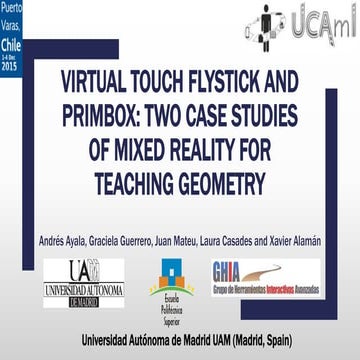 Virtual Touch Flystick and Primbox. 