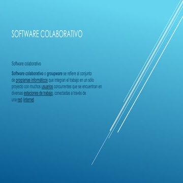 Presentacion software colaborativo