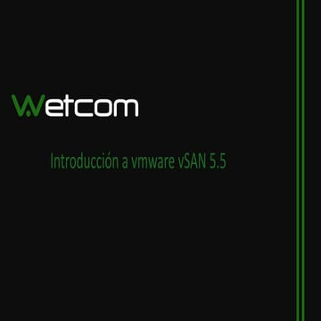 Introducción a vmware vsan