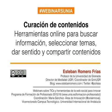 Curación de contenidos: Herramientas online para buscar información, seleccio...