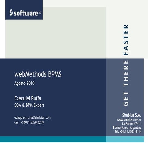 Presentación webMethods BPMS por Simbius S.A.