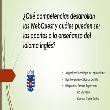 Presentacion webquest