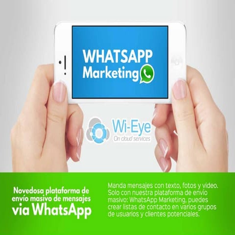 Presentacion whatsapp wi-eye on cloud