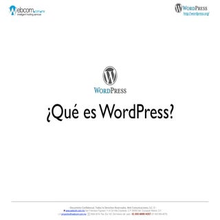 ¿Qué es WordPress? 