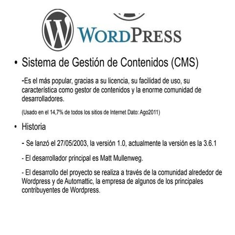 Wordpress. Diferencias .com y .org. Instalación Wordpress.org
