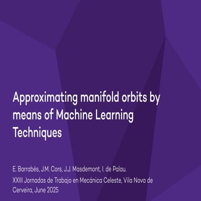 Approximating manifold orbits by means of Machine Learning Techniques