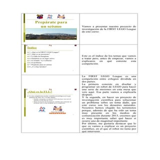 Prepárate para un seísmo: presentac...