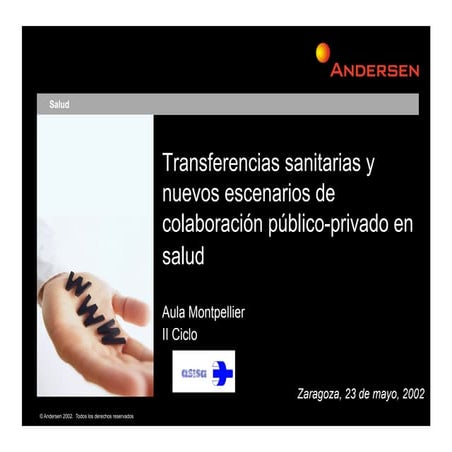 Transferencias sanitarias y nuevos escenarios de colaboración público/privada