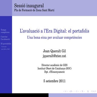 Presentacio portafolis CRP Sant Mar...