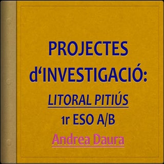 Presentació projecte Litoral pitiús