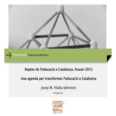 Presentacio reptes de l'educació a Catalunya