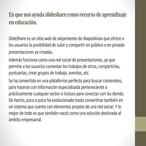 Presentacio slideshare