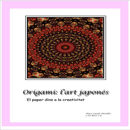 Presentació l'Origami l'art japonés