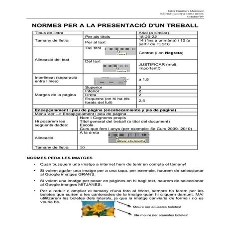 Presentació Treballs