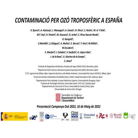 Contaminació per ozó troposfèric a Espanya