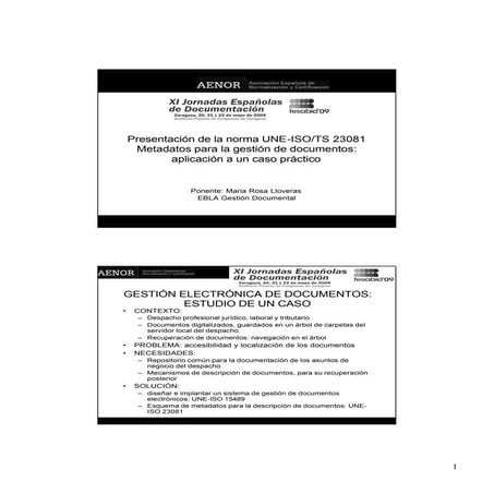 Presentac Une Iso 23081