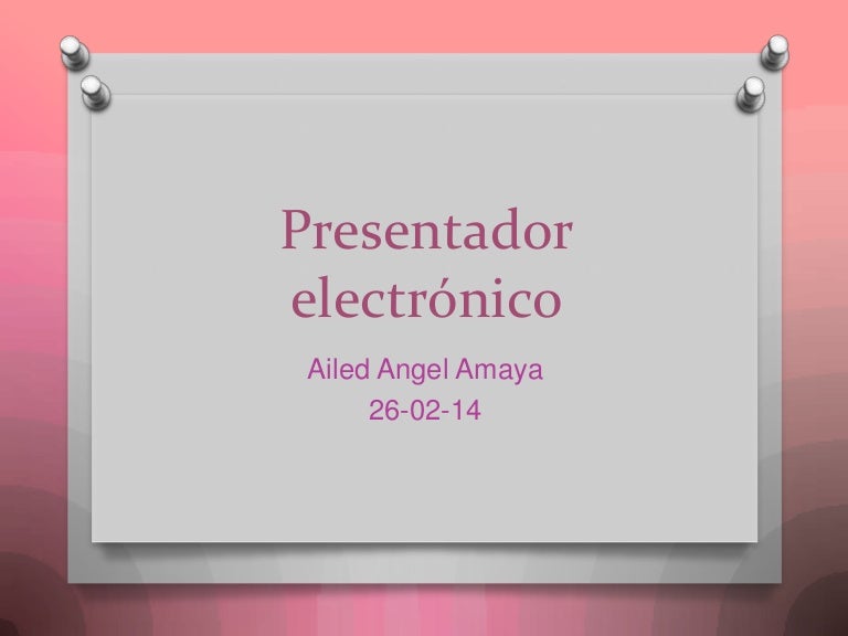 Presentador electronico