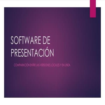 Presentadores de diapositivas locales y en línea