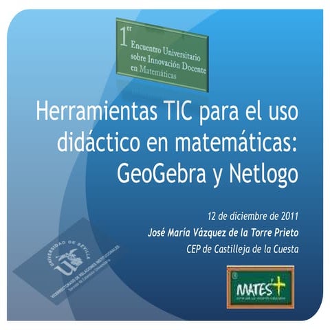 1º Encuentro Universitario sobre Innovación docente en Matemáticas