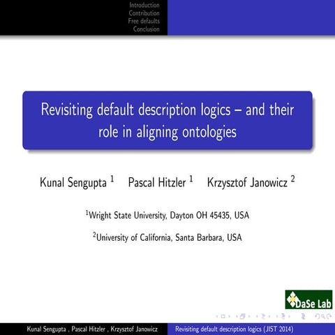 Revisiting defaults in description logics – and their role in aligning ontolo...