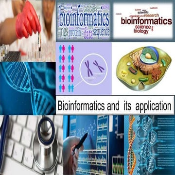 Bioinformatrics and it's application