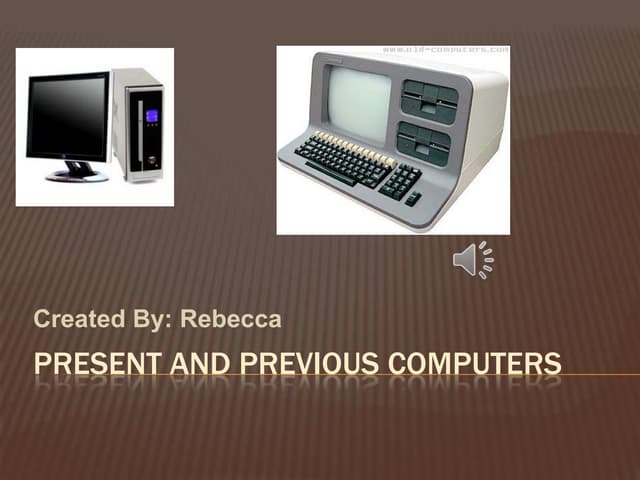 Comparison between computers of past and present
