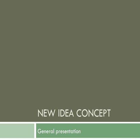 Presentare New Idea Concept