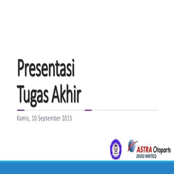 Presentasi Usulan Sistem Monitoring