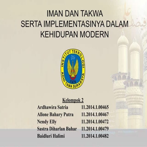 Implementasi Iman dan Takwa dalam Kehidupan Modern