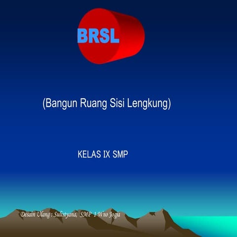 bangun ruang sisi lengkung kelas 9 smester 2
