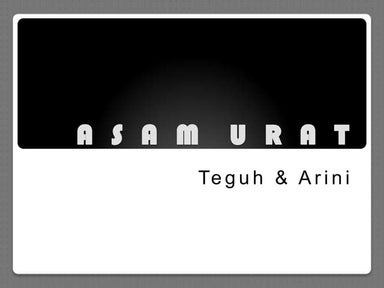 Presentasi asam urat