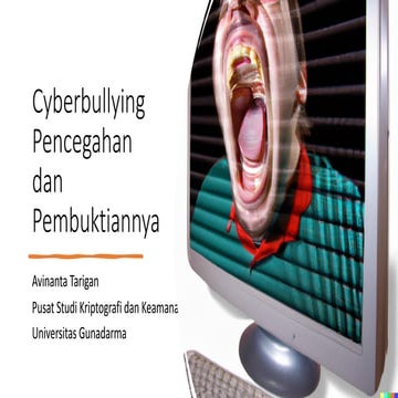 Cyberbullying Pencegahan dan Pembuktiannya