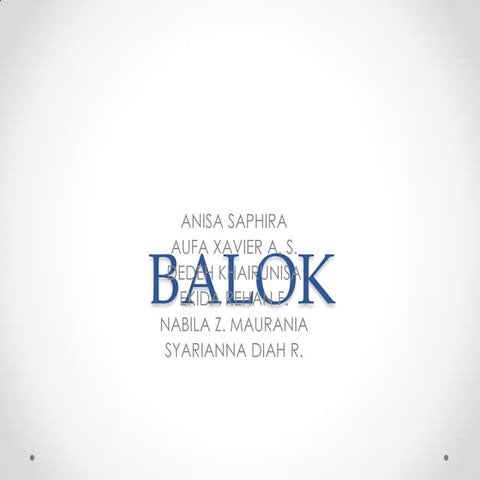 Presentasi balok