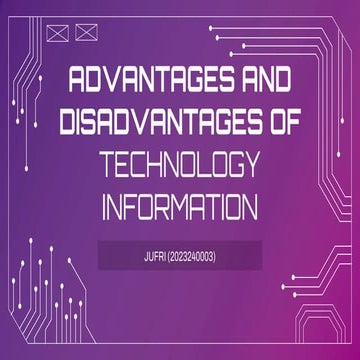 presentation advantages and disadvantages I.T