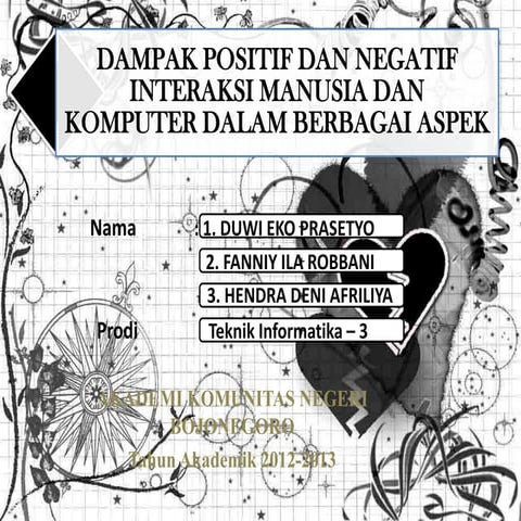 Presentasi Dampak Positif Dan Negatif IMK