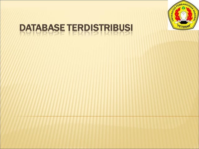 Presentasi database terdistribusi new 2