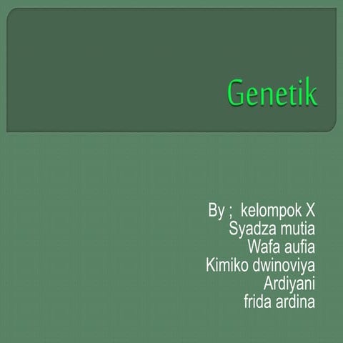 Genetik