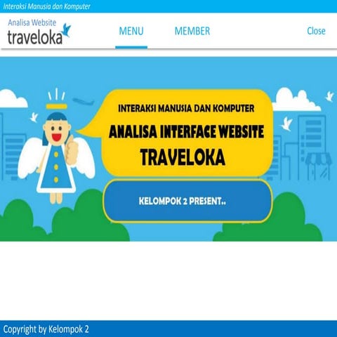 Analisa website Traveloka - Tugas IMK
