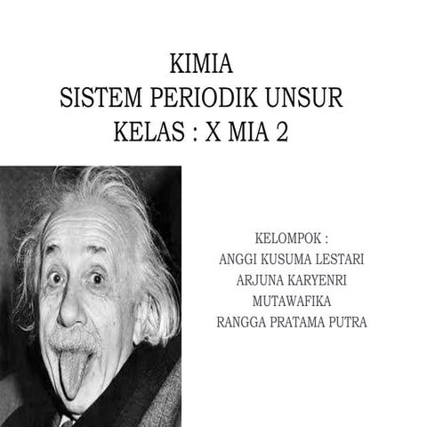 Sistem Periodik Unsur