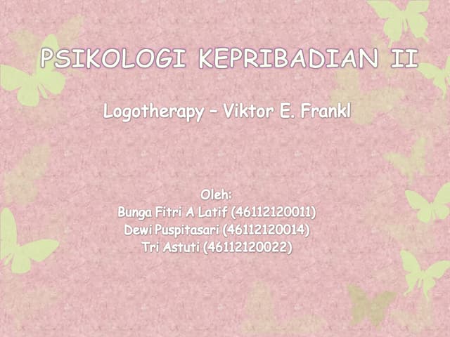 Logoterapi - Viktor E. Frankl