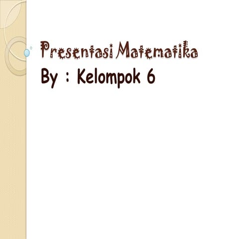 Presentasi matematika prisma kelompok 6