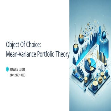 Mata Kuliah Manajemen Keuangan Lanjutan: Presentasi Topik Mean Variance ...