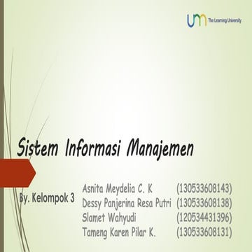 Sistem Informasi Manajemen