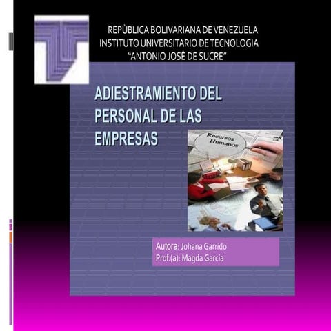 Presentasion de adiestramiento 