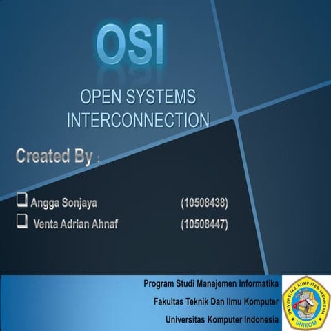 OSI "Open System Interconnection"